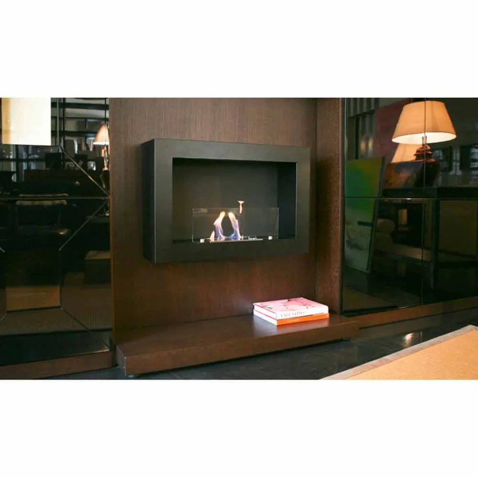 Design Moderno de Parede Biocamino Blake Viadurini