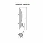 Bio-lareira de Parede Tubular e Design Moderno em Black Steel - Jackson Viadurini