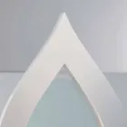 Biocamino de terra de bioetanol, chama design moderno na forma Todd Viadurini