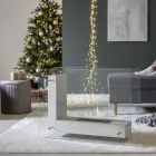 Bio-Lareira de Piso com Estrutura Dupla Face em Vidro e Metal - Planetao Viadurini