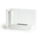 Bio-Lareira de Piso com Estrutura Dupla Face em Vidro e Metal - Planetao Viadurini