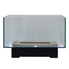 Bio-lareira de Design Moderno em Vidro e Aço ou Corten - Bradley Viadurini