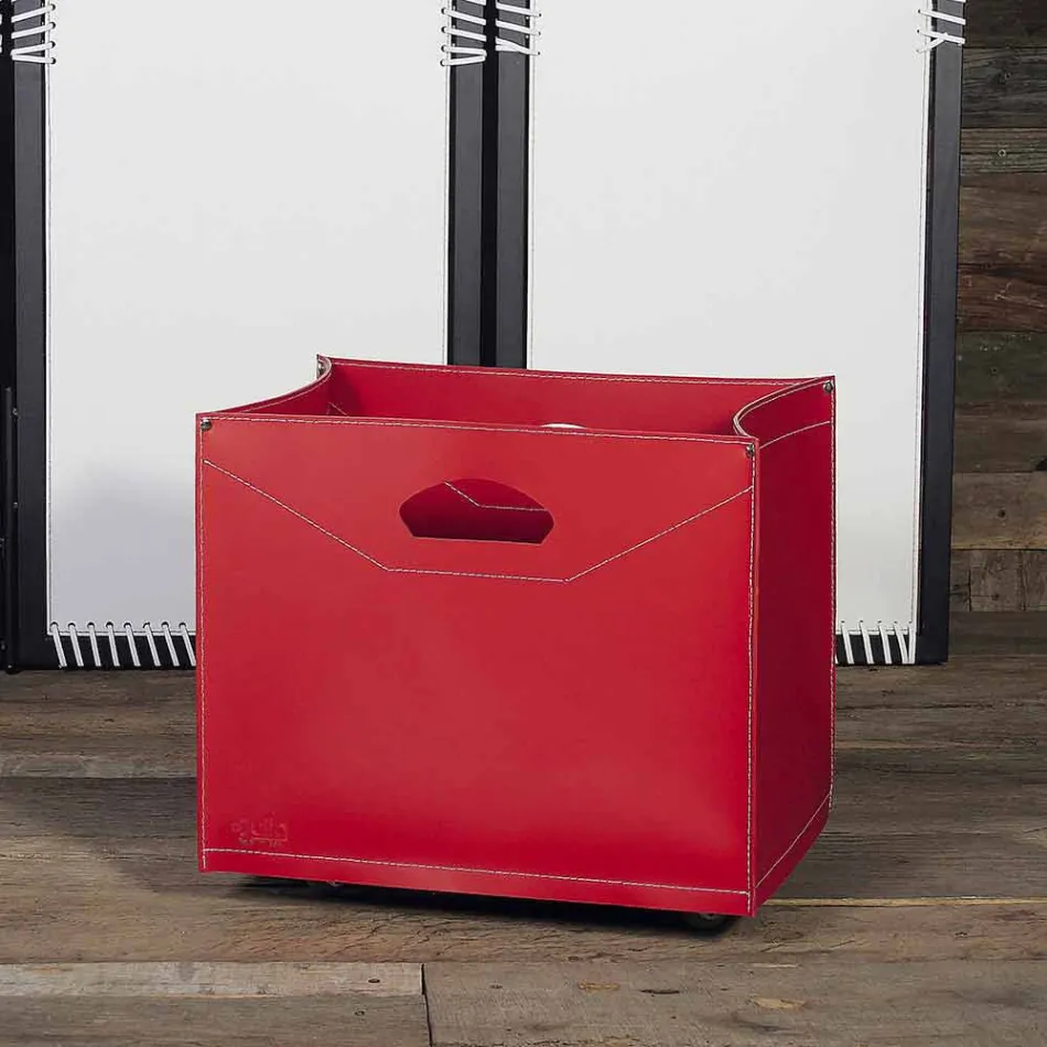 Bolsa de madeira 100% fabricada em couro Itália Innovo Viadurini