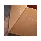 Bolsa de lenha em couro neutro 100% fabricado na Itália Viadurini