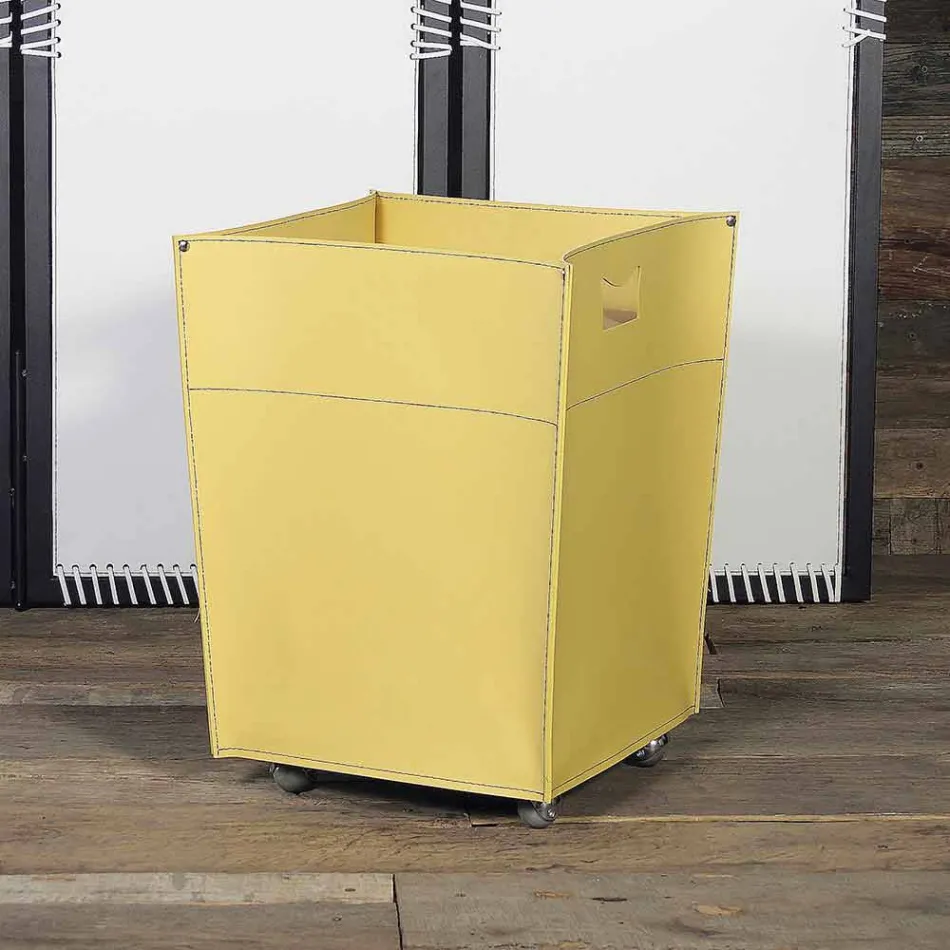 Saco de lenha em couro Switch 100% fabricado na Itália Viadurini