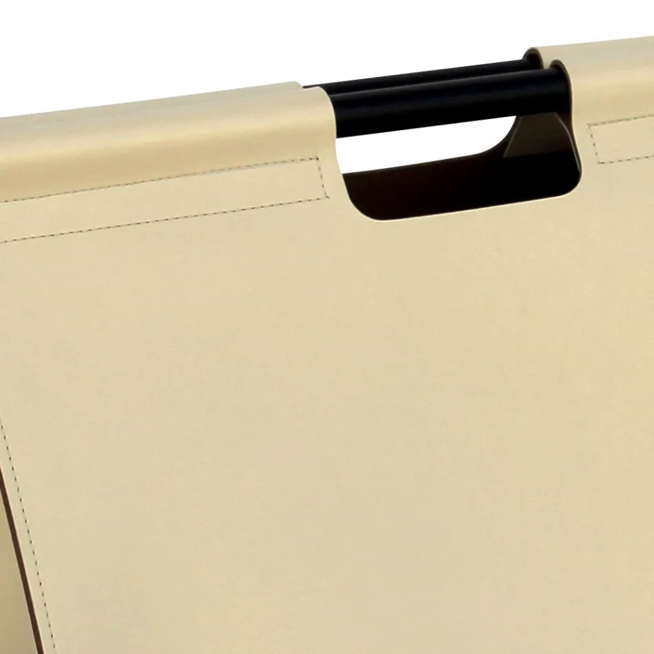 Saco para lenha em couro ecológico com rodas Fabricado na Itália - Caracol Viadurini