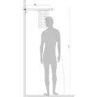 Cabeça de chuveiro Bossini Manhattan em aço inoxidável com dois jatos Viadurini