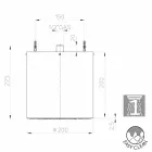 Bossini Oki 200 chuveiro com um design moderno em um jato Viadurini