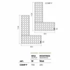 Telha hidráulica de Lego do tijolo feita em Itália por Scirocco H Viadurini