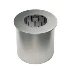 Queimador circular em aço acetinado para lareira a bioetanol - Griff12 Viadurini