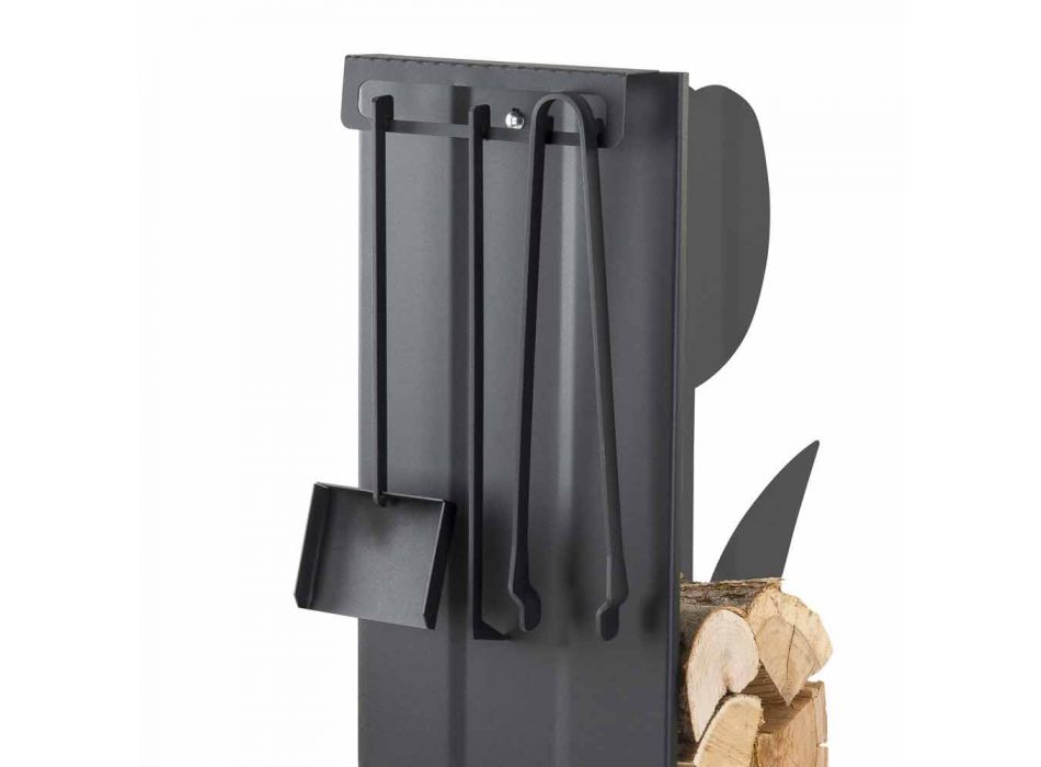 Porta-toras de aço Caf Design PLVF, design moderno Viadurini