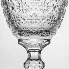 Taça em Vidro Transparente com Decoração em Relevo, 12 Peças - Trapani Viadurini