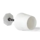 Taça de Vinho em Cetim Branco Mármore Carrara e Tinto Levanto - Caglio Viadurini