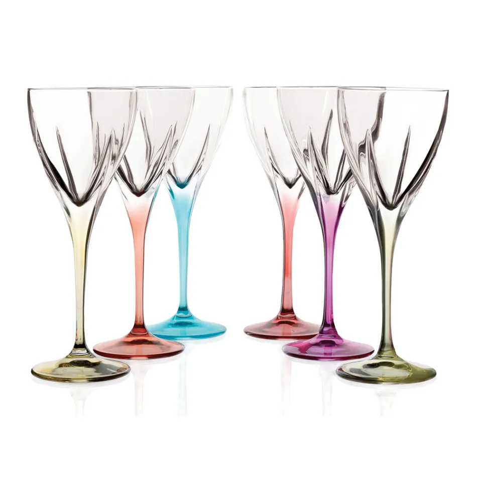 Copos de licor em Eco Cristal Colorido ou Transparente 12 Unidades - Amálgama Viadurini