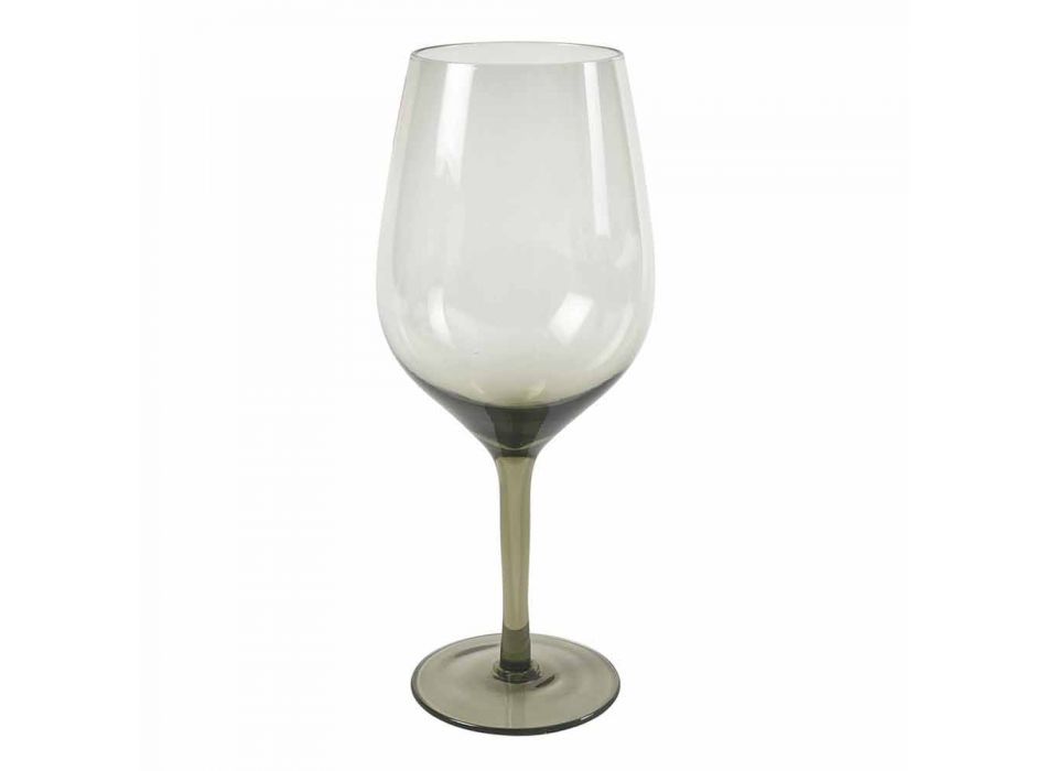 Taças de vinho em vidro branco ou vermelho 3 variantes 12 peças - aperi Viadurini