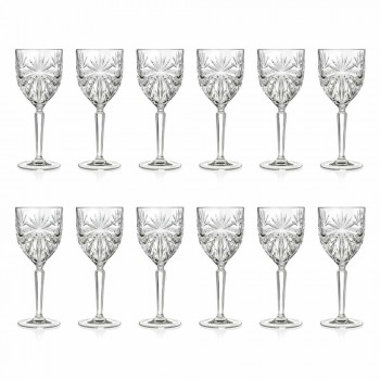 12 peças de vinho ecológico de cristal ou copos de água - Daniele