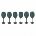 Taças de vinho tinto ou branco em vidro preto Full Service 12 peças - Oronero
