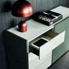 Quarto Completo com 4 Elementos de Design Moderno Fabricado na Itália - Maiorca Viadurini