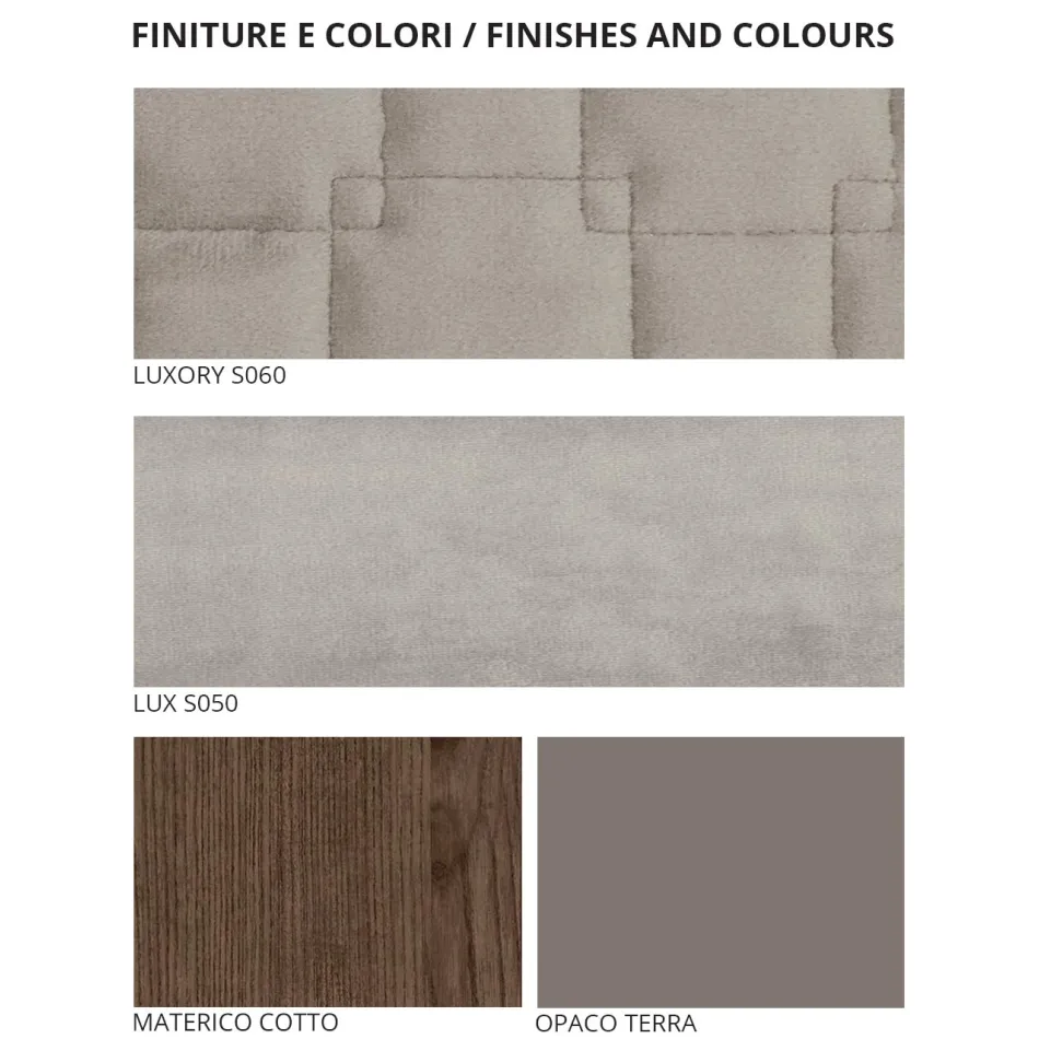 Quarto com 4 elementos de design moderno feitos na Itália - elétrico Viadurini