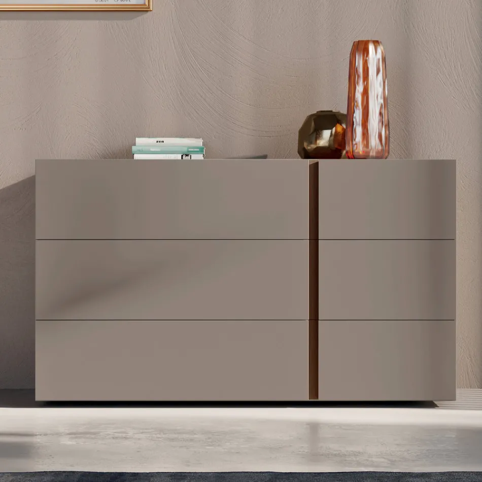 Quarto com 4 elementos de estilo moderno feito na Itália de alta qualidade - Minorco Viadurini