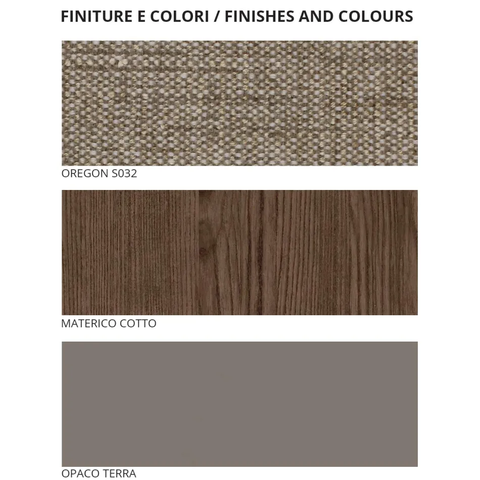 Quarto com 4 elementos de estilo moderno feito na Itália de alta qualidade - Minorco Viadurini