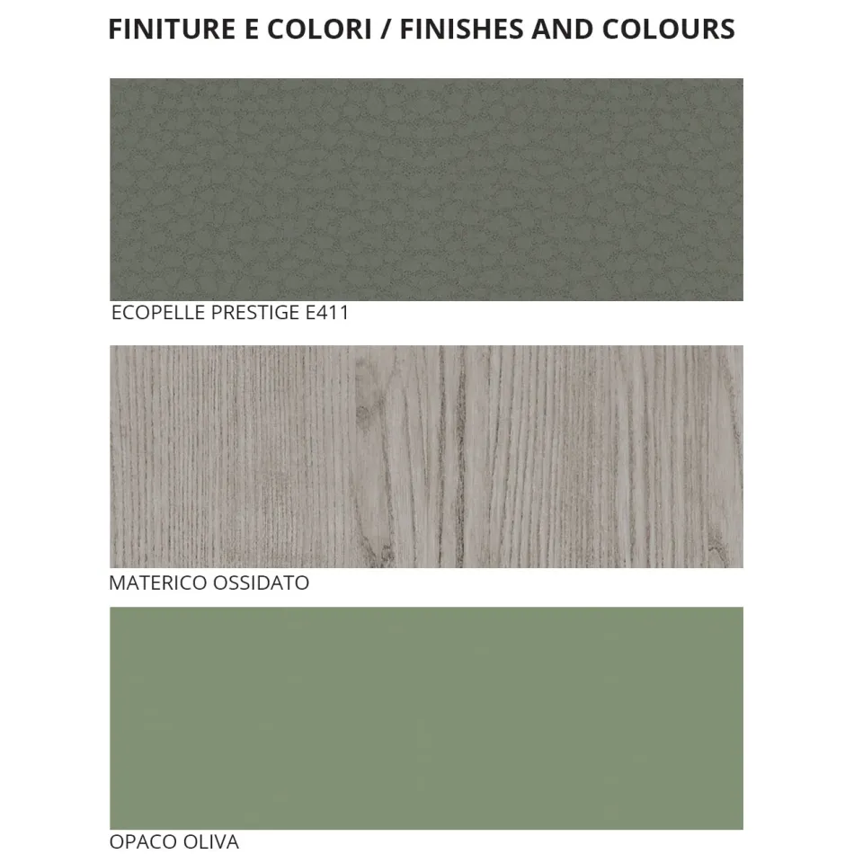 Quarto com 5 elementos modernos feitos na Itália de alta qualidade - Rieti Viadurini