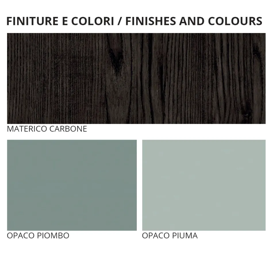 Móveis de quarto com 7 elementos feitos na Itália - Ruby Viadurini