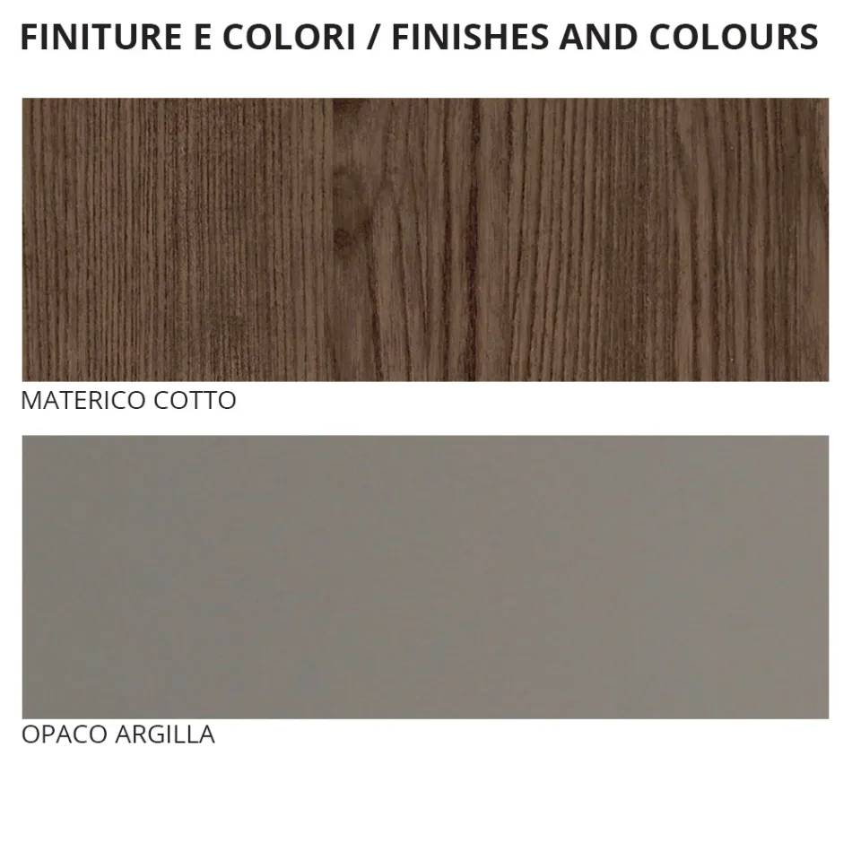 Quarto completo com 5 elementos em estilo moderno feito na Itália - Savanna Viadurini