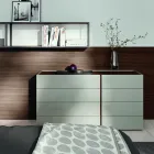 Quarto Duplo com 5 Elementos de Luxo Made in Italy - Esmeralda Viadurini