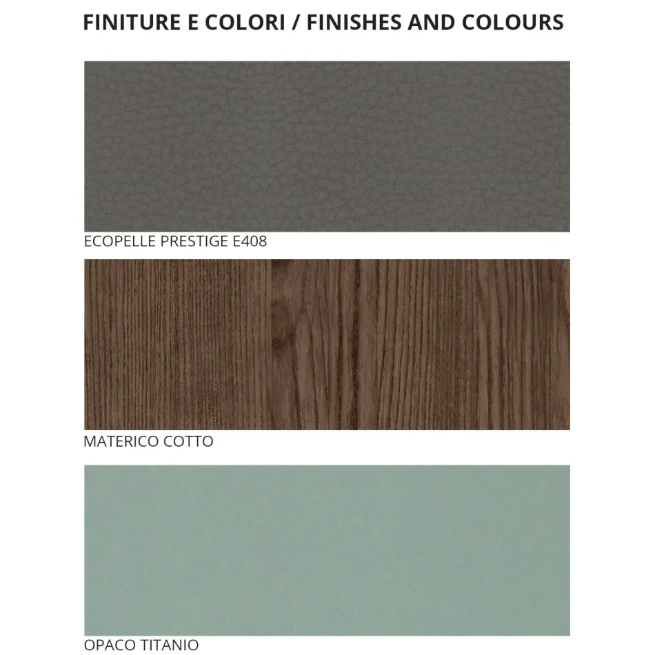 Quarto Duplo com 5 Elementos de Luxo Made in Italy - Esmeralda Viadurini