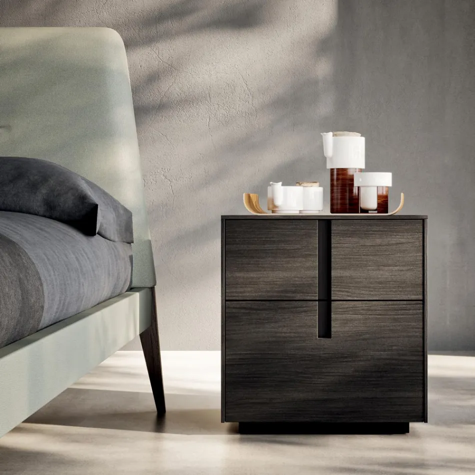 Quarto Duplo com 5 Elementos de Estilo Moderno Fabricado na Itália - Octavia Viadurini