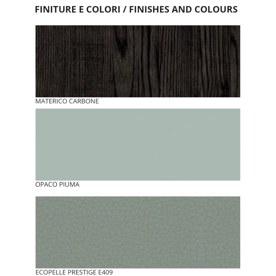 Quarto Duplo com 5 Elementos de Estilo Moderno Fabricado na Itália - Octavia Viadurini