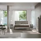 Quarto Moderno com 4 Elementos em Estilo Moderno Fabricado na Itália - Lusinda Viadurini