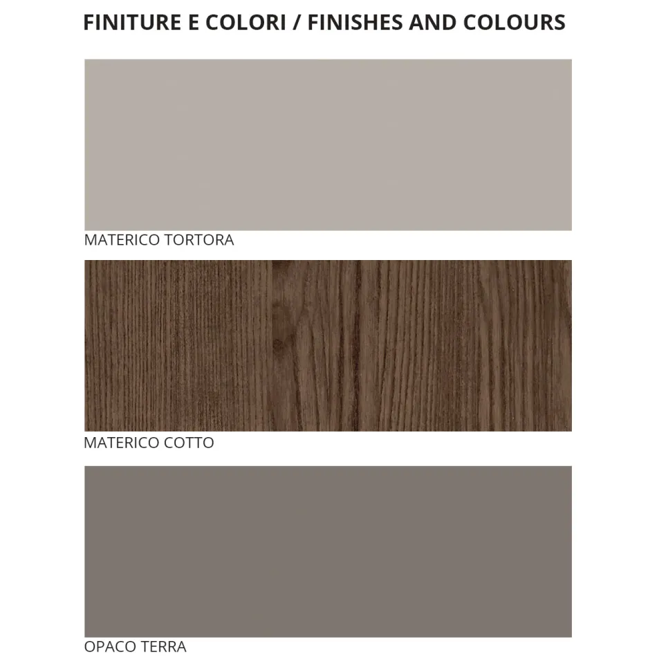 Quarto moderno com 5 elementos em um estilo moderno feito na Itália - Melodia Viadurini