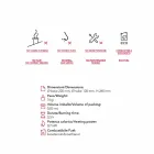 Lareira com bioetanol de mesa de cerâmica e vidro Jim, made in Italy Viadurini