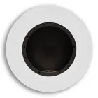 Lareira redonda de bioetanol de parede design em aço pintado - Trenton Viadurini