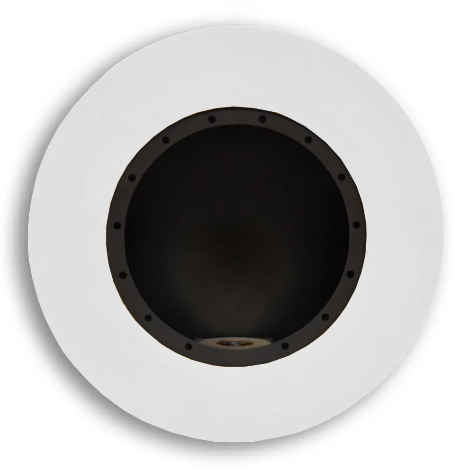 Lareira redonda de bioetanol de parede design em aço pintado - Trenton Viadurini