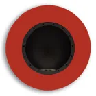 Lareira redonda de bioetanol de parede design em aço pintado - Trenton Viadurini