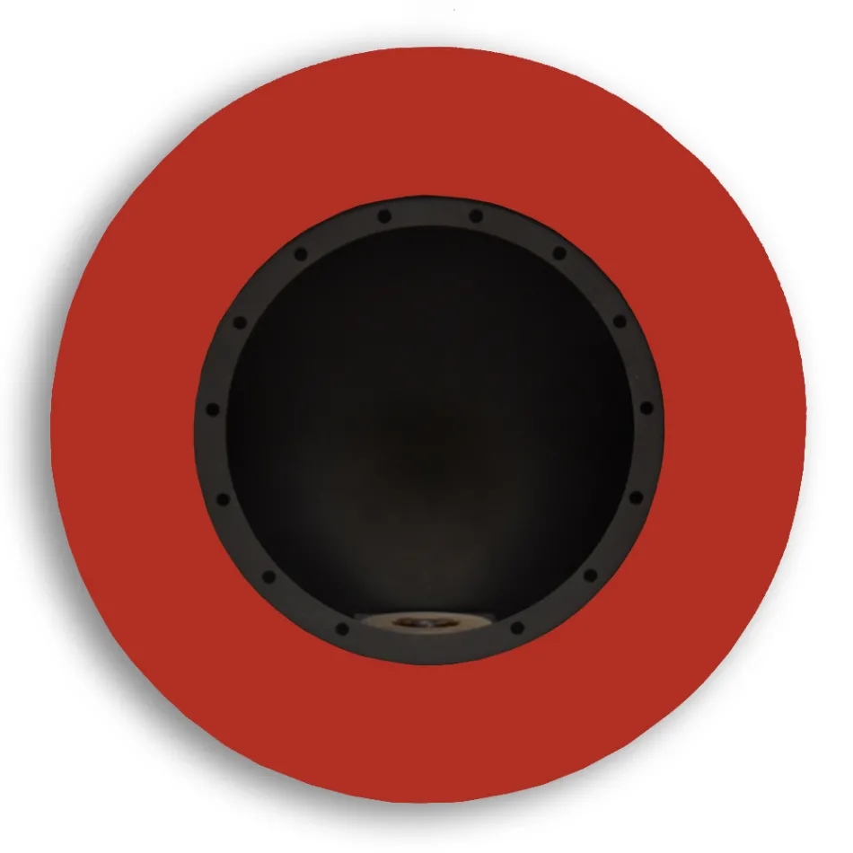 Lareira redonda de bioetanol de parede design em aço pintado - Trenton Viadurini