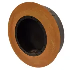 Lareira redonda de bioetanol de parede design em aço pintado - Trenton Viadurini