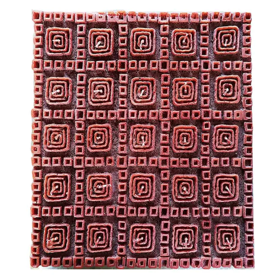 Vela Perfumada de Cera Marrom com 25 Mechas Fabricada na Itália - Piura Viadurini