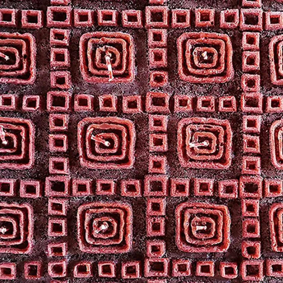 Vela Perfumada de Cera Marrom com 25 Mechas Fabricada na Itália - Piura Viadurini