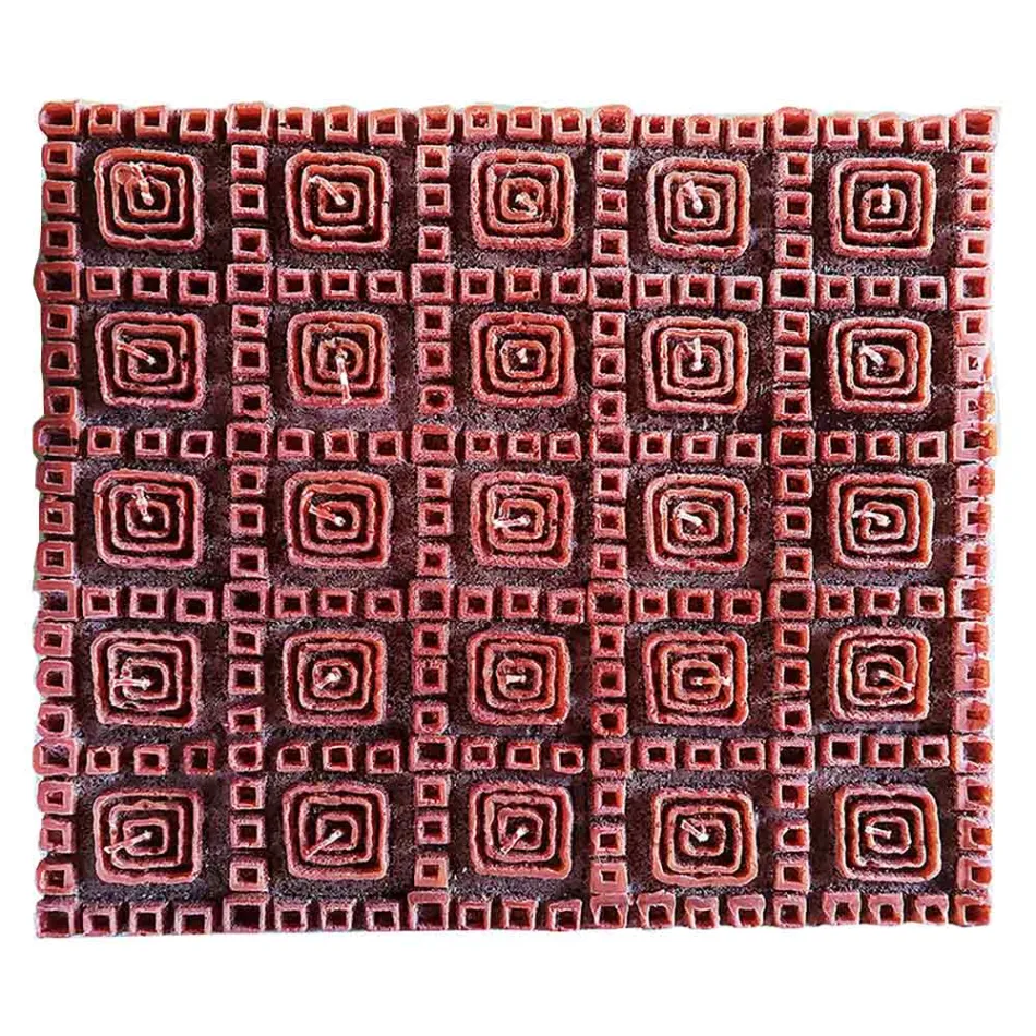 Vela Perfumada de Cera Marrom com 25 Mechas Fabricada na Itália - Piura Viadurini