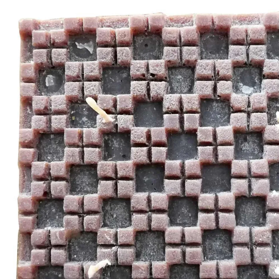 Vela de cera com aroma de canela com 4 pavios fabricada na Itália - Yuma Viadurini