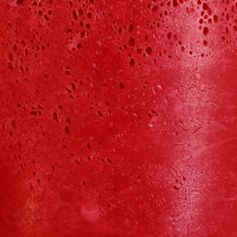 Vela quadrada de cera moderna feita à mão feita na Itália - Mondeo Viadurini