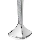 Candelabro de luxo com 3 filas em metal prateado com brilho - Sbrillo Viadurini