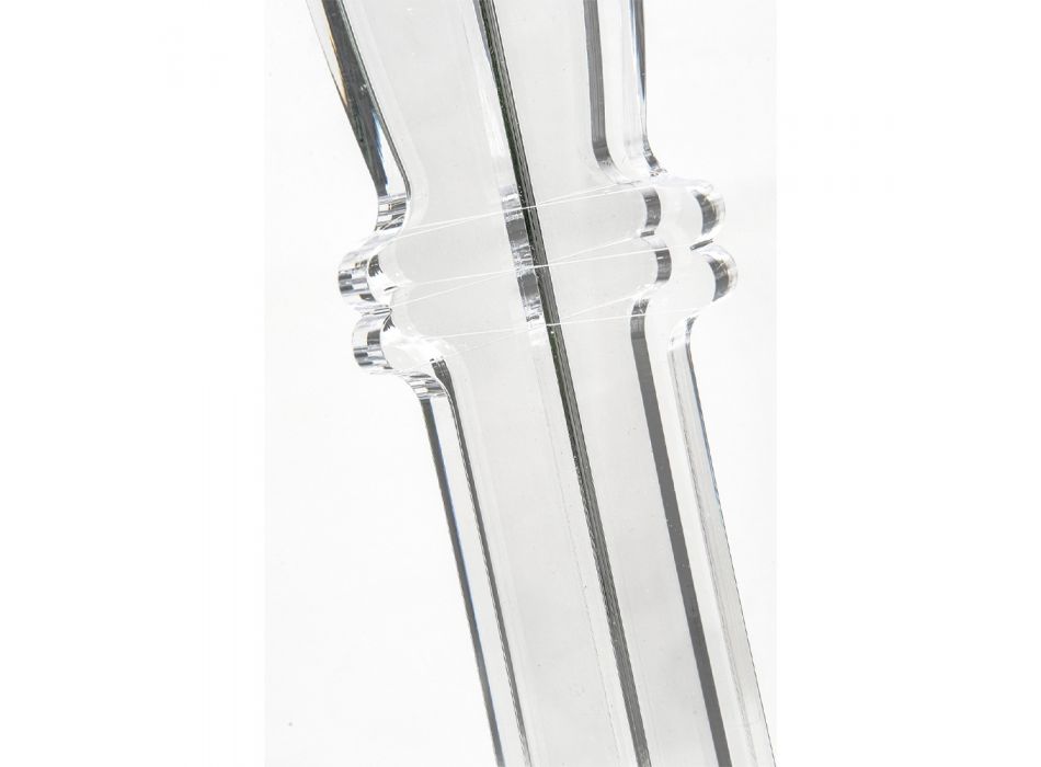Candelabro de Plexiglass Transparente com 3 Chamas Fabricado na Itália - Paolino Viadurini