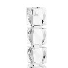 Castiçal de Cristal de Luxo Design Geométrico Fabricado na Itália - Engarda Viadurini
