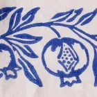 Tela de linho de artesanato italiano com design impresso à mão - marcas registradas Viadurini