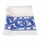 Tela de linho de artesanato italiano com design impresso à mão - marcas registradas Viadurini